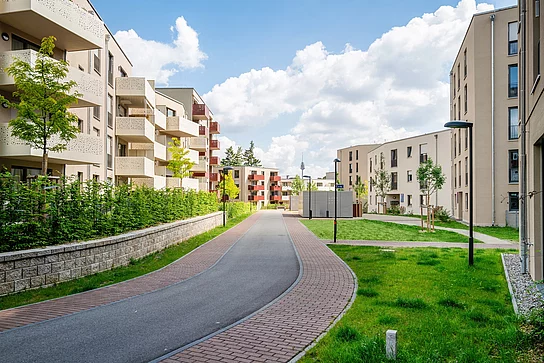 Kruegelpark: Weg durchs Quartier