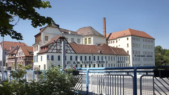 Blick auf die Alte Mine und die Akademie Faber-Castell