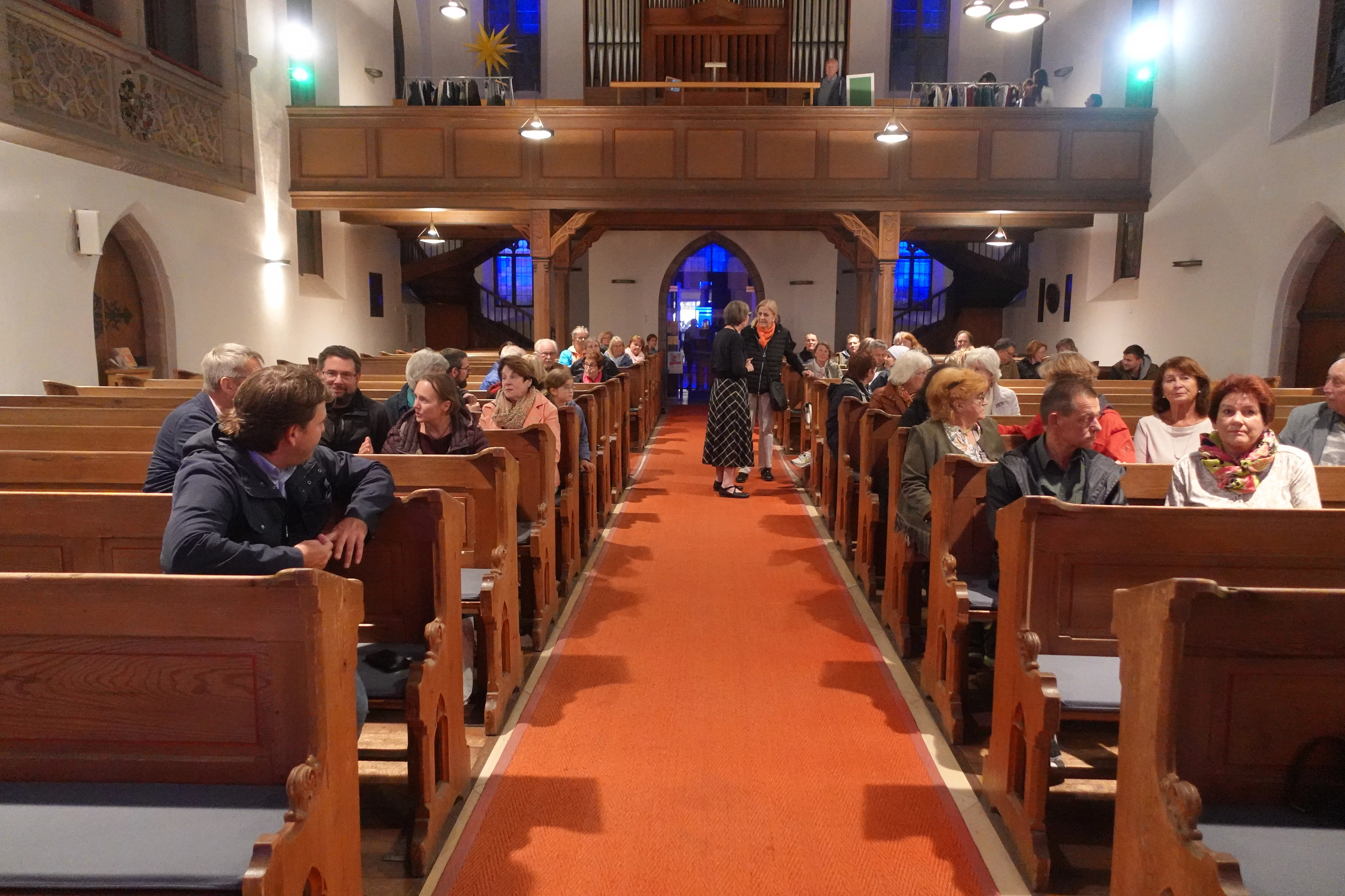 Die Martin-Luther-Kirche als Laufsteg auf der Langen Nacht der Kultur