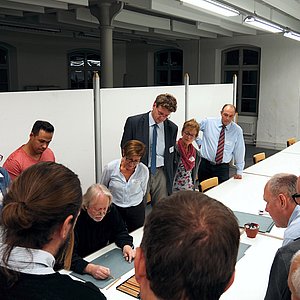 Teilnehmer des Unternehmerforums in der Akademie Faber-Castell