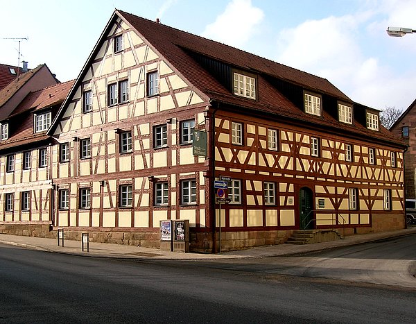 Gebäude mit Fachwerk