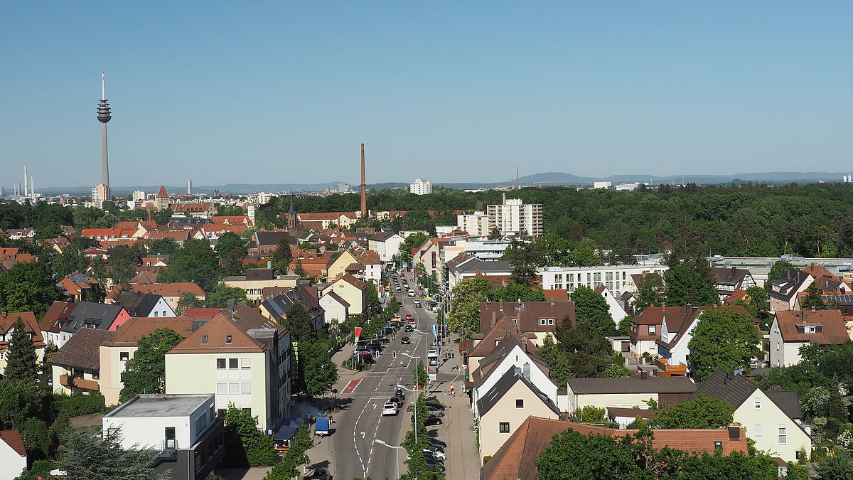 Die Stadt Stein aus der Vogelperspektive fotografiert Die Stadt Stein aus der Vogelperspektive fotografiert