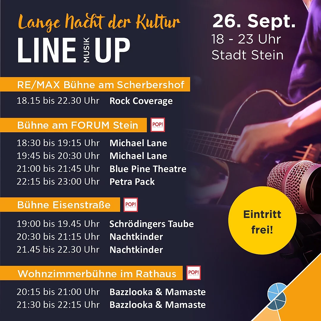 Das musikalische Line-Up zur Langen Nacht der Kultur