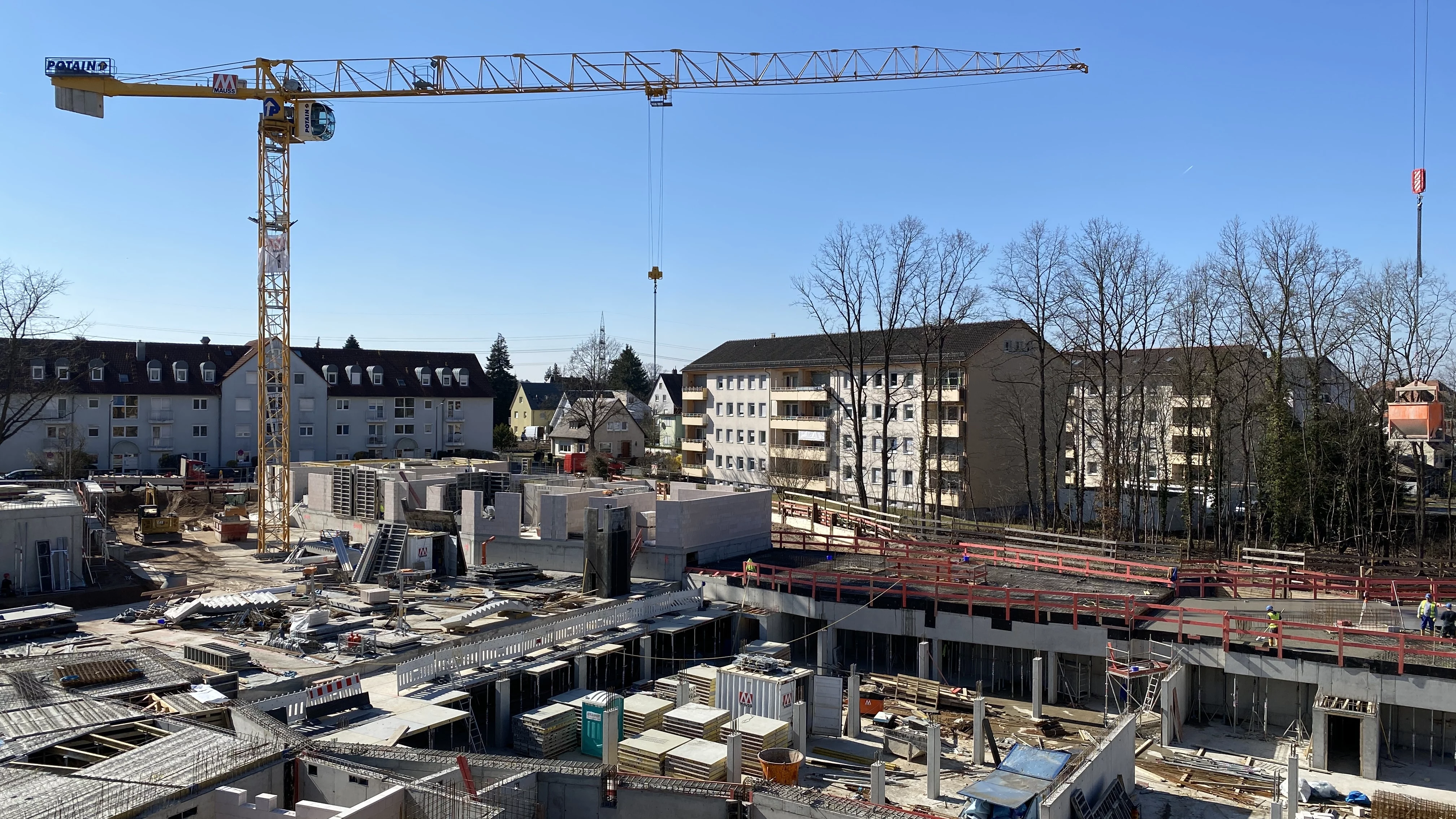Es wird gebaut! Baustelle des Wohnprojekts Krügelpark in Stein.